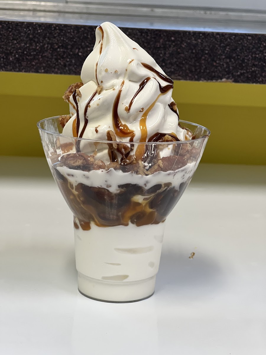 A soft-serve sundae from The Goody Shop